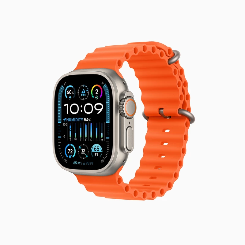 ساعت هوشمند اپل مدل Ultra 2 Titanium Case Ocean Band 49mm