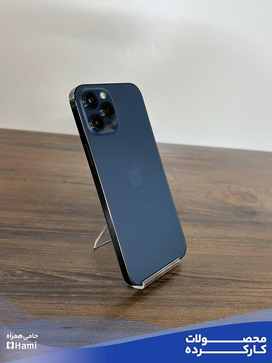 موبایل دست دوم اپل مدل iphone 12 Pro Max Blue 256GB